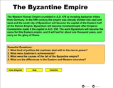Byzantine Empire - Compare Roman Catholic to Eastern Orthodoxy
